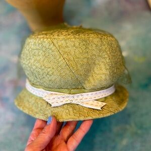 Mid Century Celery Green Hat
